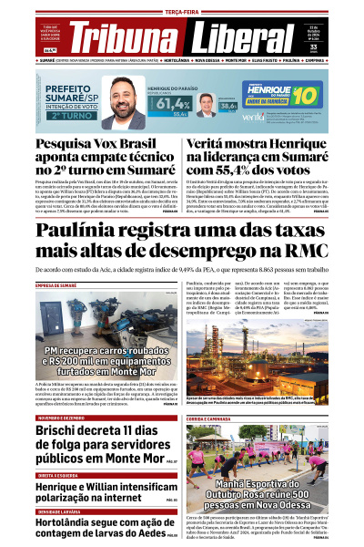 Tribuna Liberal - Edição de 22 de Outubro de 2024