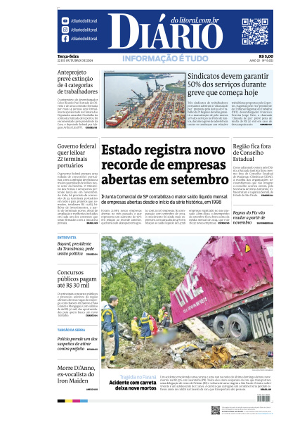 Diário do Litoral - Edição de 22 de Outubro de 2024