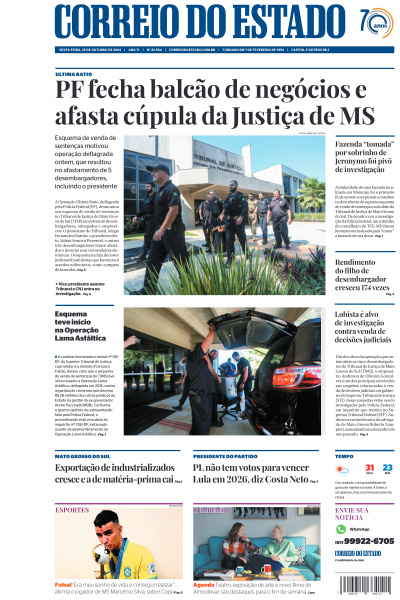 Correio do Estado - Edição de 25 de Outubro de 2024
