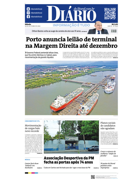 Diário do Litoral - Edição de 26 de Outubro de 2024