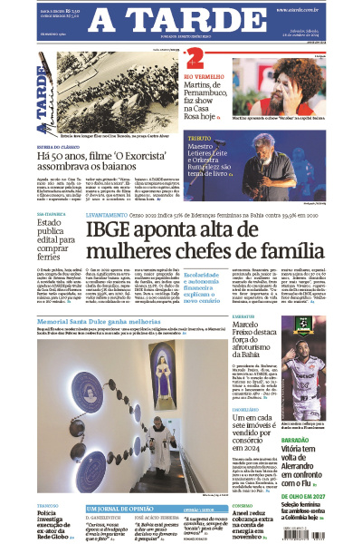 A TARDE - Edição de 26 de Outubro de 2024
