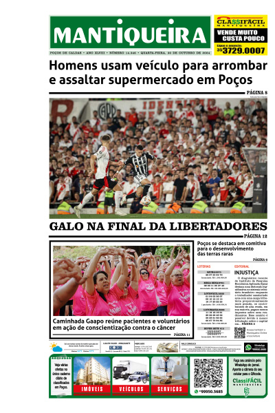 Mantiqueira - Edição de 30 de Outubro de 2024