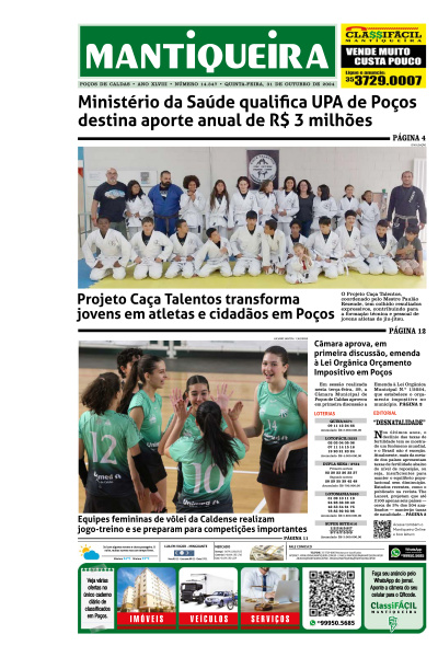 Mantiqueira - Edição de 31 de Outubro de 2024