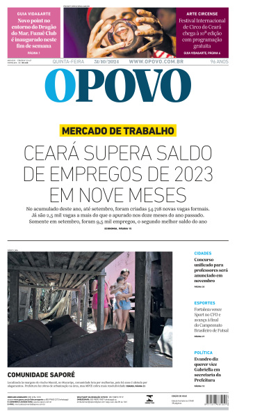 O POVO - Edição de 31 de Outubro de 2024