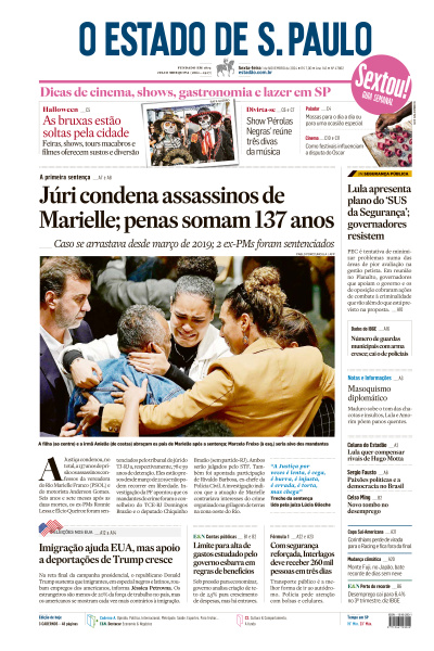 Estadão - Edição de 01 de Novembro de 2024