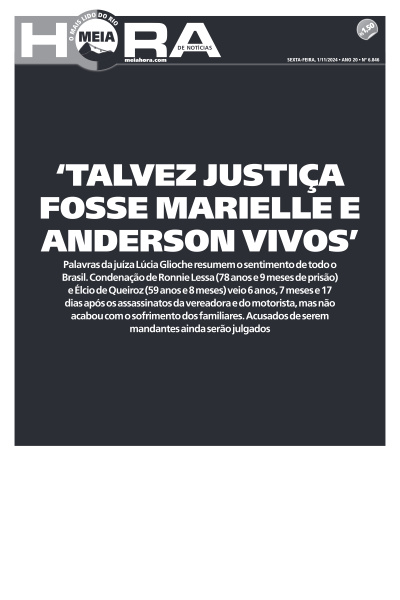 MEIA HORA - Edição de 01 de Novembro de 2024