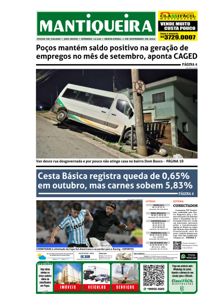 Mantiqueira - Edição de 01 de Novembro de 2024