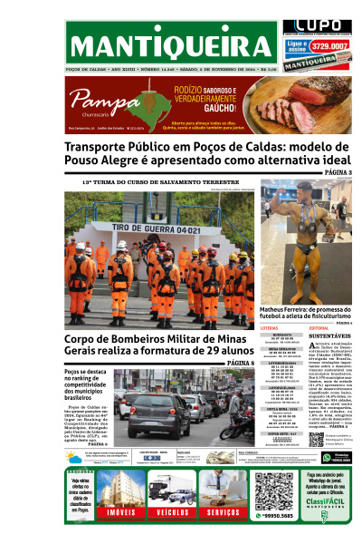 Mantiqueira - Edição de 02 de Novembro de 2024