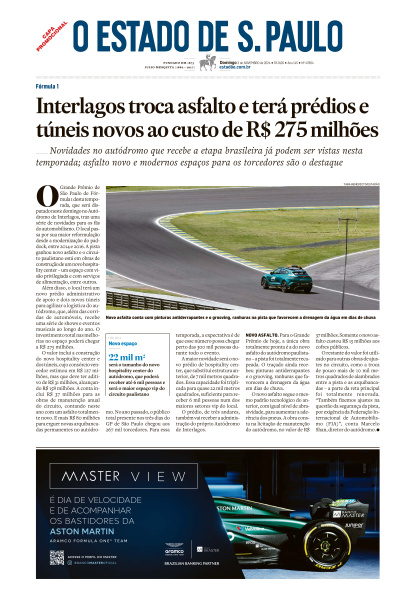 Estadão - Edição de 03 de Novembro de 2024