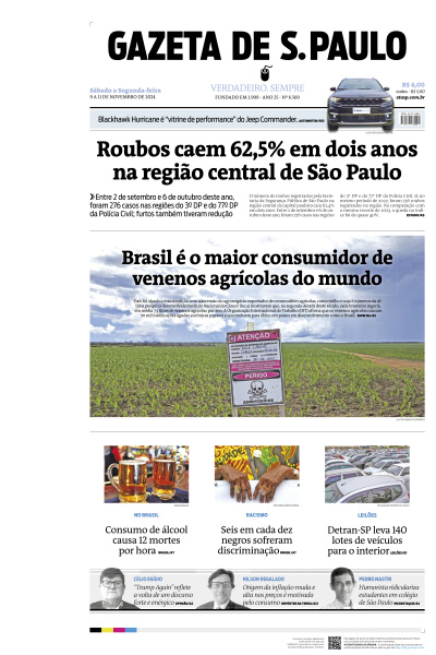 Gazeta de S. Paulo - Edição de 09 de Novembro de 2024