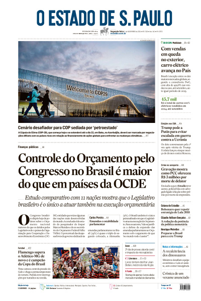 Estadão - Edição de 11 de Novembro de 2024