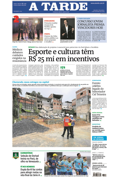 A TARDE - Edição de 12 de Novembro de 2024