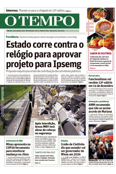 O TEMPO - Edição de 13 de Novembro de 2024
