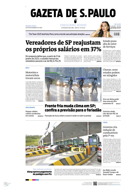 Gazeta de S. Paulo - Edição de 14 de Novembro de 2024