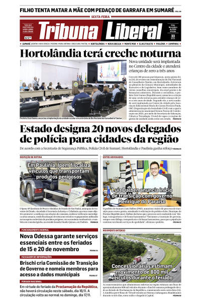 Tribuna Liberal - Edição de 15 de Novembro de 2024