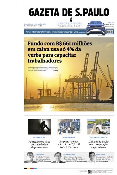 Gazeta de S. Paulo - Edição de 15 de Novembro de 2024