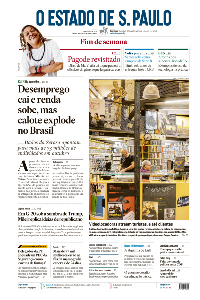 Estadão - Edição de 17 de Novembro de 2024