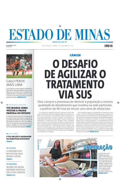 Estado de Minas - Edição de 17 de Novembro de 2024