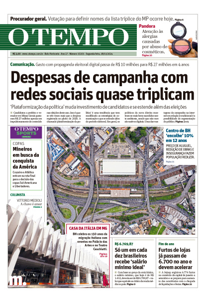 O TEMPO - Edição de 18 de Novembro de 2024