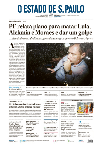 Estadão - Edição de 20 de Novembro de 2024