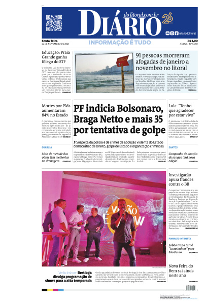 Diário do Litoral - Edição de 22 de Novembro de 2024