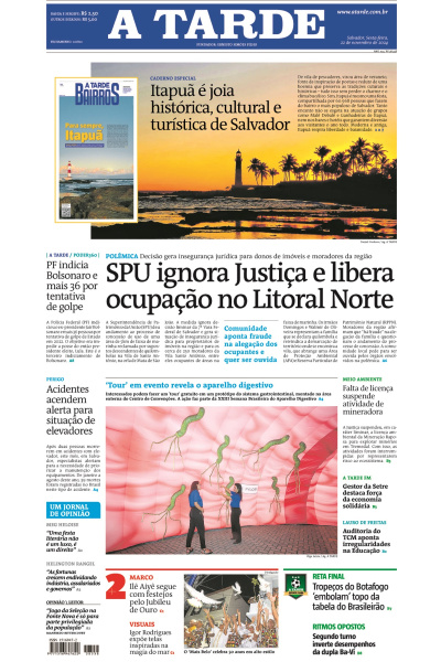 A TARDE - Edição de 22 de Novembro de 2024