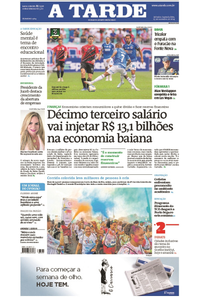 A TARDE - Edição de 25 de Novembro de 2024