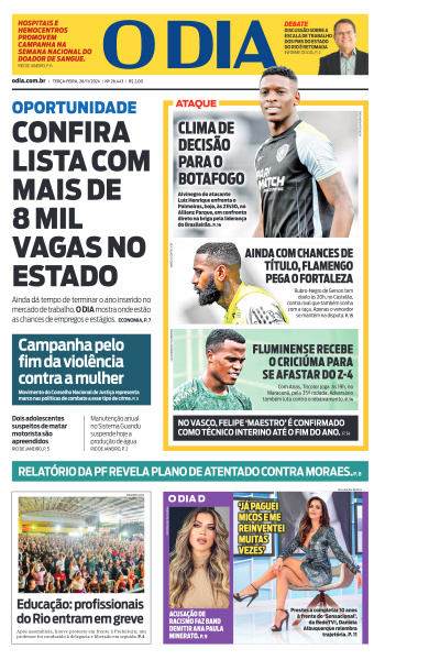 O DIA - Edição de 26 de Novembro de 2024