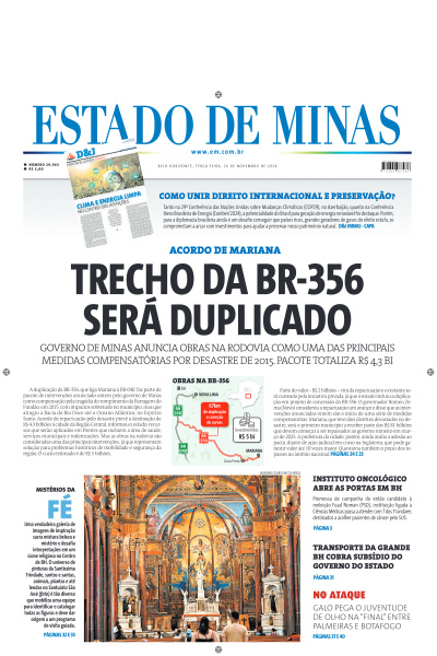 Estado de Minas - Edição de 26 de Novembro de 2024