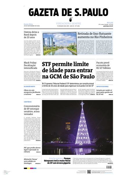 Gazeta de S. Paulo - Edição de 29 de Novembro de 2024