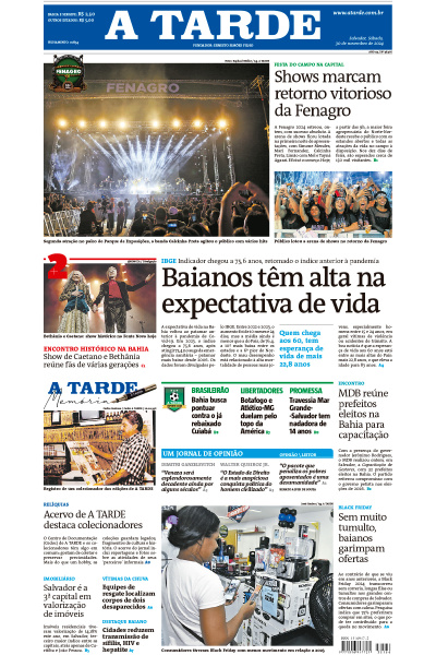 A TARDE - Edição de 30 de Novembro de 2024