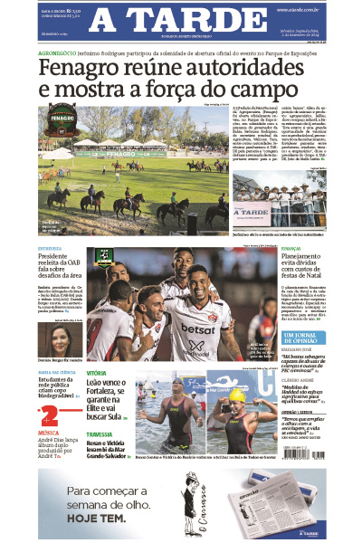 A TARDE - Edição de 02 de Dezembro de 2024