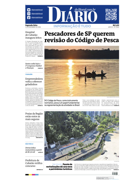Diário do Litoral - Edição de 02 de Dezembro de 2024