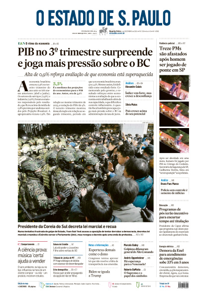 Estadão - Edição de 04 de Dezembro de 2024