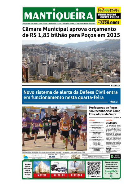 Mantiqueira - Edição de 04 de Dezembro de 2024