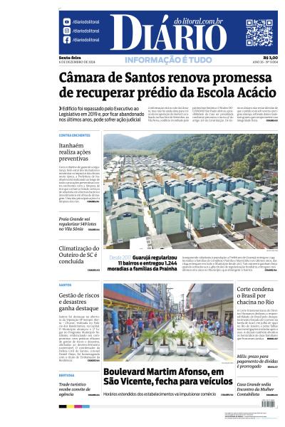 Diário do Litoral - Edição de 06 de Dezembro de 2024