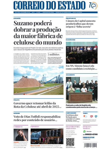 Correio do Estado - Edição de 06 de Dezembro de 2024