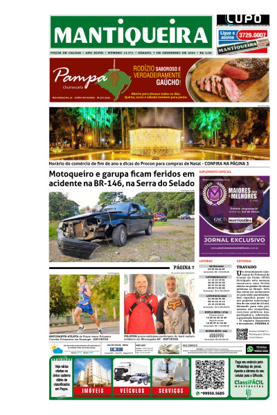 Mantiqueira - Edição de 07 de Dezembro de 2024