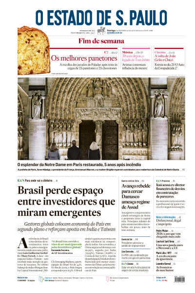 Estadão - Edição de 08 de Dezembro de 2024