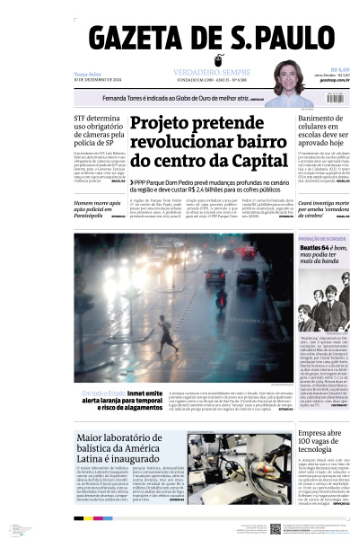 Gazeta de S. Paulo - Edição de 10 de Dezembro de 2024