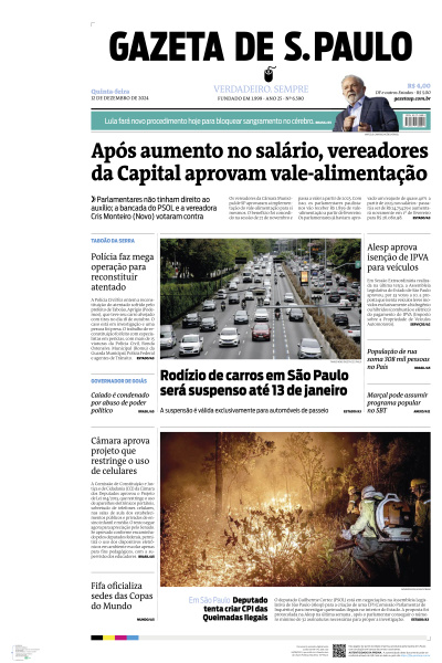 Gazeta de S. Paulo - Edição de 12 de Dezembro de 2024
