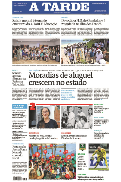 A TARDE - Edição de 13 de Dezembro de 2024