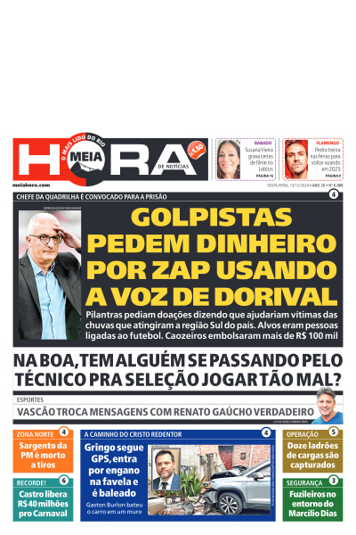 MEIA HORA - Edição de 13 de Dezembro de 2024