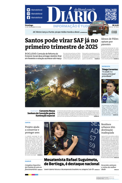 Diário do Litoral - Edição de 15 de Dezembro de 2024