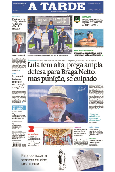 A TARDE - Edição de 16 de Dezembro de 2024