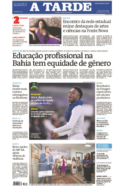 A TARDE - Edição de 17 de Dezembro de 2024