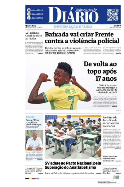 Diário do Litoral - Edição de 18 de Dezembro de 2024