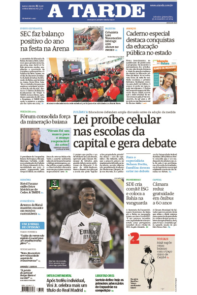 A TARDE - Edição de 19 de Dezembro de 2024