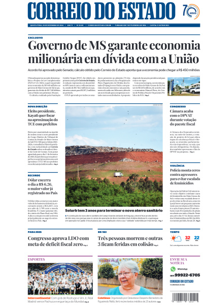 Correio do Estado - Edição de 19 de Dezembro de 2024