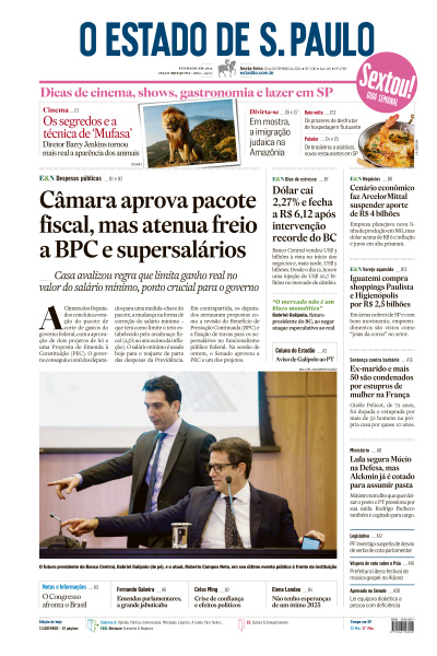 Estadão - Edição de 20 de Dezembro de 2024